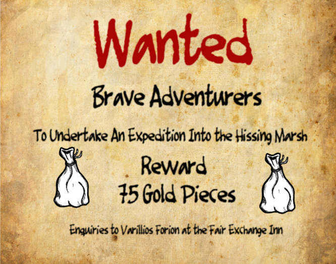Wanted Brave Adventurers